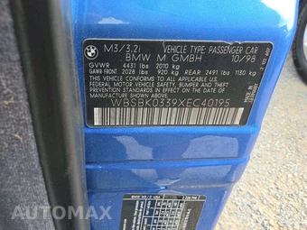 1999 BMW M3 Convertible – miniatura 5