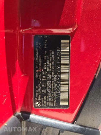 2000 BMW Z3 M Roadster Convertible - miniatura 2