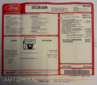2000 Ford Excursion XLT - miniatura 85