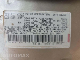 2000 Lexus RX 300 – miniatura 2