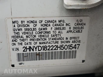 2002 Acura MDX – miniatura 15