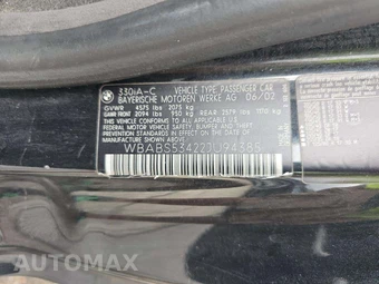2002 BMW 3 Series Convertible 330Ci – miniatura 5