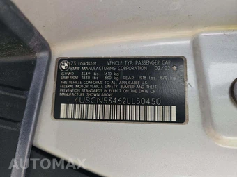 2002 BMW Z3 Roadster 3.0i Convertible - miniatura 2