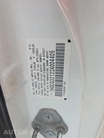 2002 Honda Accord Coupe SE w/Side Airbags – miniatura 14