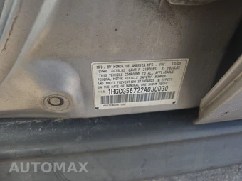 2002 Honda Accord Sedan SE – miniatura 14