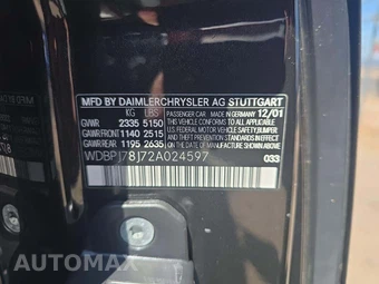 2002 Mercedes-Benz CL 600 – miniatura 5