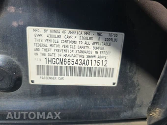 2003 Honda Accord Sedan EX w/Leather - miniatura 14