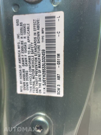 2003 Honda Element EX – miniatura 15