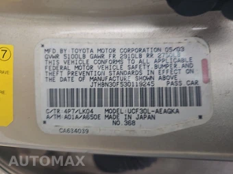2003 Lexus LS 430 – miniatura 14
