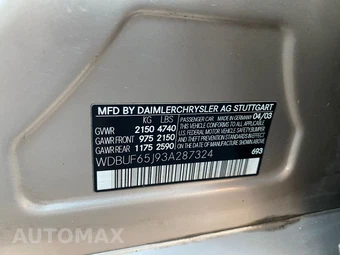 2003 Mercedes-Benz E 320 Sedan – miniatura 17