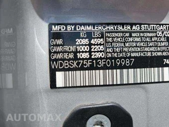 2003 Mercedes-Benz SL 500 – miniatura 5