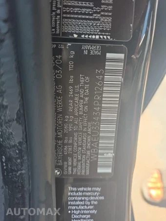 2004 BMW 3 Series Sedan 325xi – miniatura 11