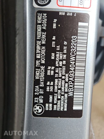 2004 BMW X3 Sports Activity Vehicle 3.0i - miniatura 14