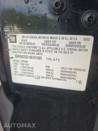 2004 Chevrolet Avalanche 2500 Crew Cab Short Bed – miniatura 14