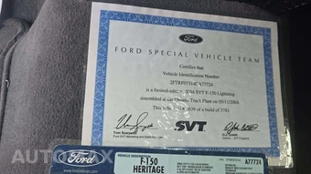 2004 Ford F-150 Heritage SVT Lightning Regular Cab Medium Bed Heritage - miniatura 17