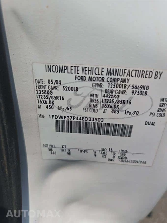 2004 Ford Super Duty F-350 Cab Chassis XL Regular Cab DRW - miniatura 5