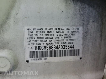 2004 Honda Accord Sedan EX w/Leather & XM – miniatura 14