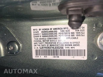 2004 Honda Element LX – miniatura 14