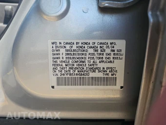 2004 Honda Pilot EX w/Leather – miniatura 15