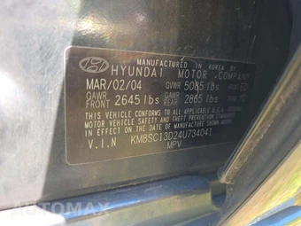 2004 Hyundai Santa Fe GLS – miniatura 5