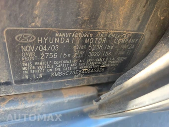 2004 Hyundai Santa Fe LX – miniatura 14