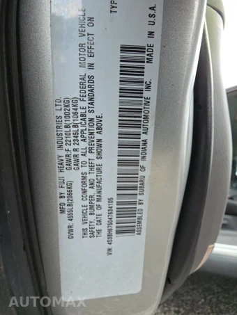2004 Subaru Outback Wagon – miniatura 14