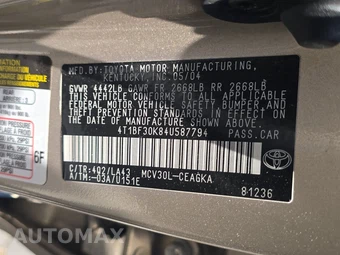 2004 Toyota Camry XLE – miniatura 14
