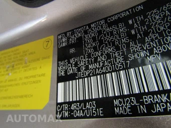2004 Toyota Highlander Limited w/3rd Row – miniatura 8