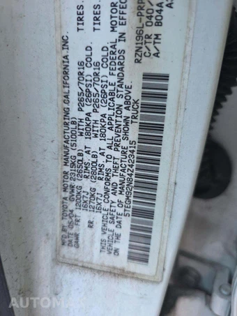 2004 Toyota Tacoma PreRunner Crew Cab Medium Bed – miniatura 5