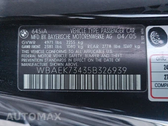 2005 BMW 6 Series Convertible 645Ci w/Sport Pkg - miniatura 13
