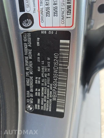 2005 BMW X3 Sports Activity Vehicle 3.0i – miniatura 14