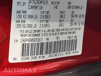 2005 Dodge Caravan SXT Minivan 113.3" WB – miniatura 15