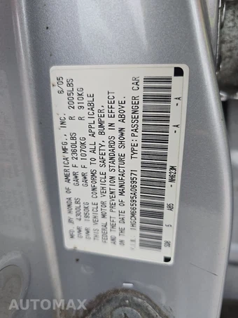 2005 Honda Accord Sedan EX – miniatura 15