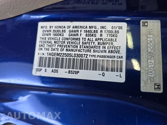 2005 Honda Civic Coupe LX - miniatura 14