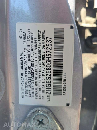 2005 Honda Civic Sedan EX SSRS - miniatura 5