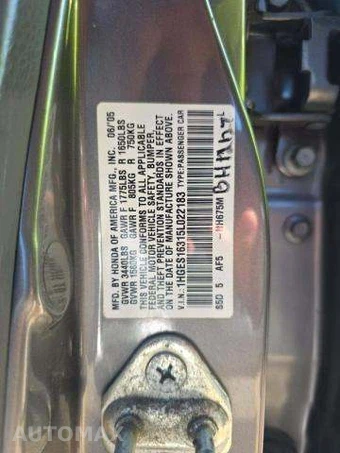 2005 Honda Civic Sedan VP – miniatura 5