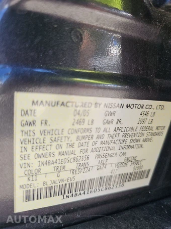 2005 Nissan Maxima 3.5 SE – miniatura 14