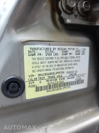 2005 Nissan Sentra 1.8 S – miniatura 14