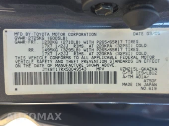 2005 Toyota 4Runner Limited - miniatura 14