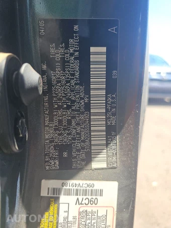 2005 Toyota Sienna XLE Limited Minivan 119.3" WB - miniatura 15