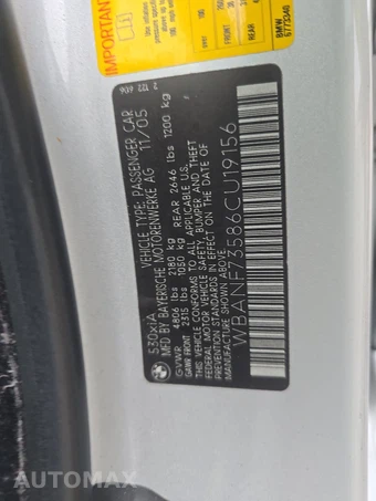 2006 BMW 5 Series Sedan 530xi - miniatura 14