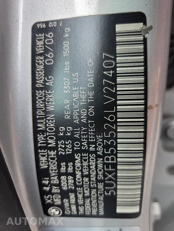 2006 BMW X5 Sports Activity Vehicle 4.4i - miniatura 30