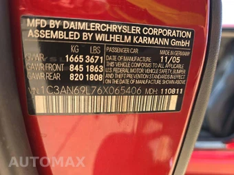 2006 Chrysler Crossfire Limited Coupe – miniatura 5