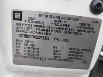2006 GMC Sierra 2500HD SL Extended Cab Medium Bed 2SA w/Rear Doors - miniatura 63