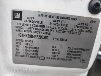 2006 GMC Sierra 2500HD SL Extended Cab Medium Bed 2SA w/Rear Doors - miniatura 68