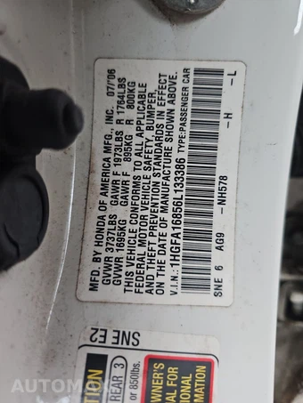 2006 Honda Civic Sedan EX – miniatura 21