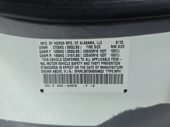 2006 Honda Odyssey EX-L w/Navigation & RES 118.1" WB - miniatura 15