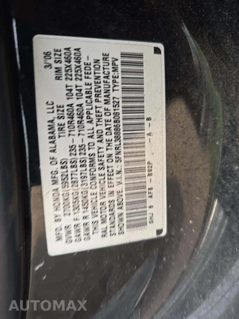 2006 Honda Odyssey Touring w/Navigation & RES 118.1" WB - miniatura 5