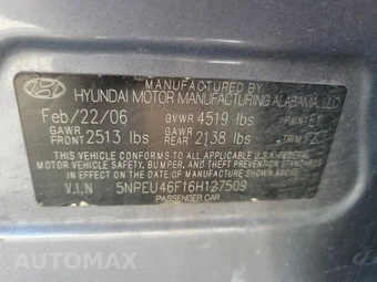 2006 Hyundai Sonata GLS – miniatura 14