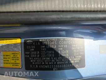 2006 Kia Sedona LX 118.9" WB – miniatura 15